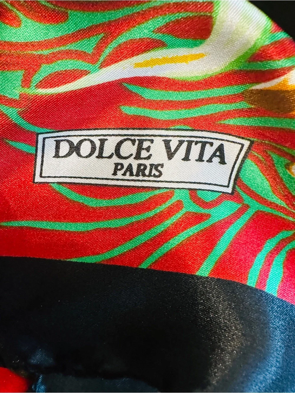 Dolce Vita Paris Floral Square Scarf Tropical Botanical